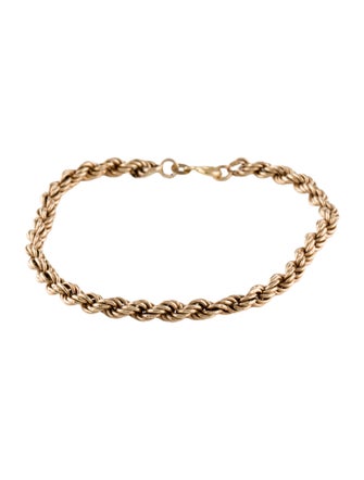 Bracelet 14K Rope Chain Link Bracelet