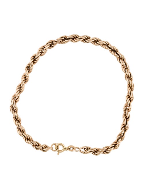 Bracelet 14K Rope Chain Link Bracelet