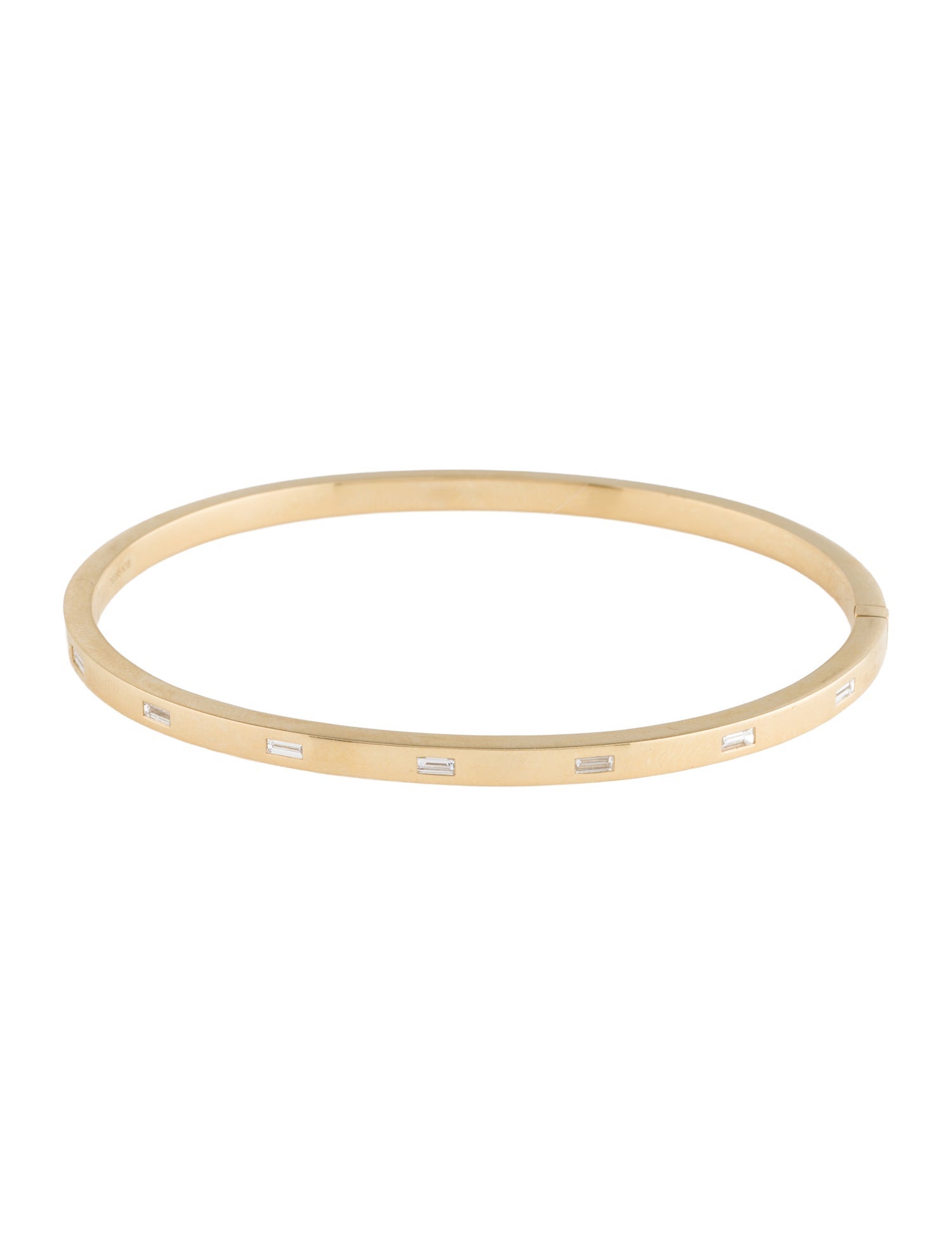 Bracelet 18K Diamond Hinged Bangle