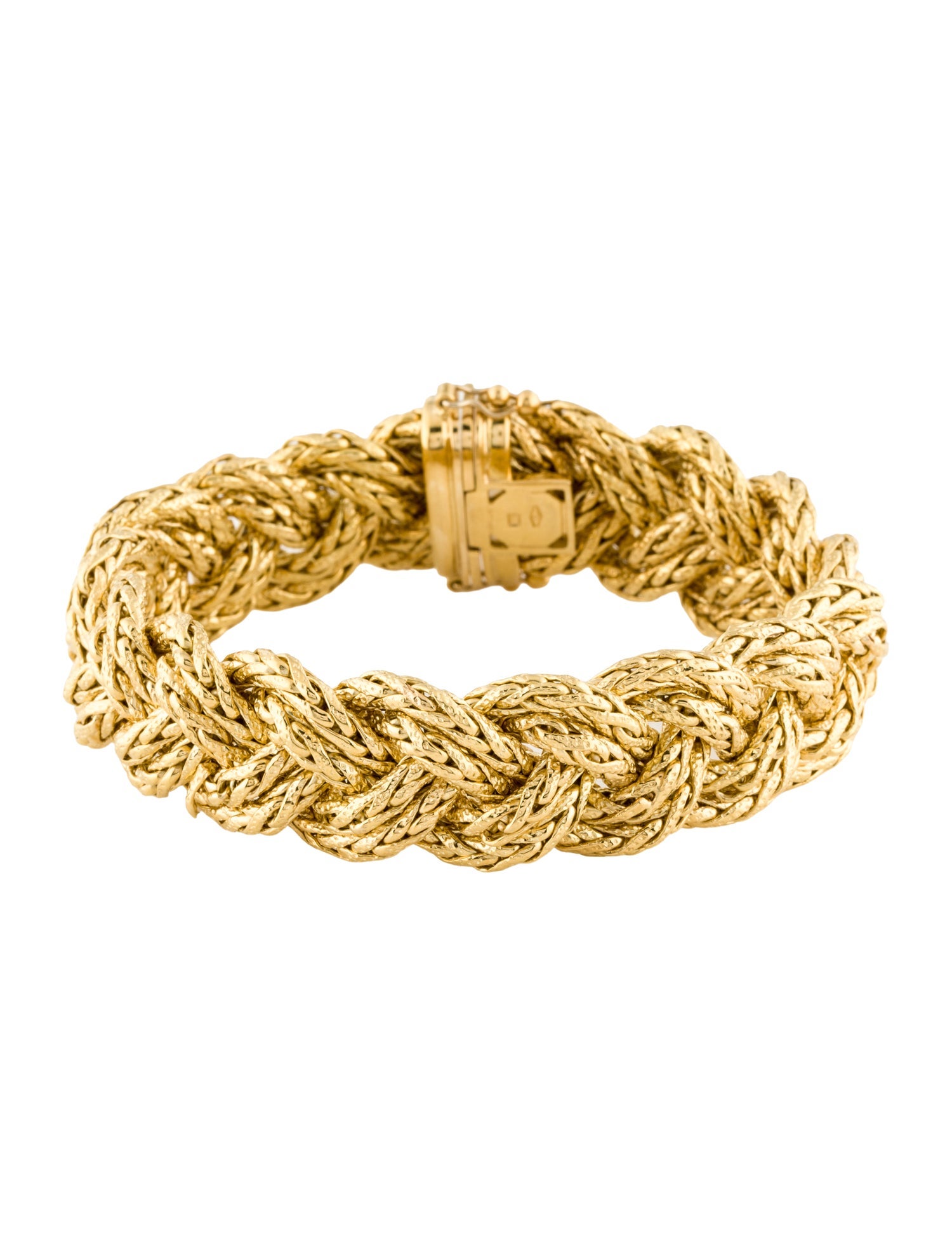 Bracelet 18K Wide Braided Link