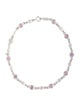 Bracelet 14K Pink Sapphire & Diamond Link Bracelet