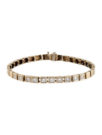 Bracelet 14K Diamond Link Bracelet