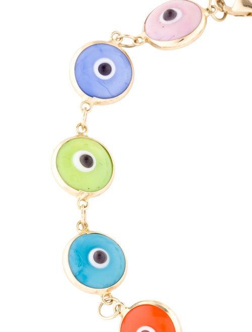 Bracelet 14K Glass Evil Eye Bracelet