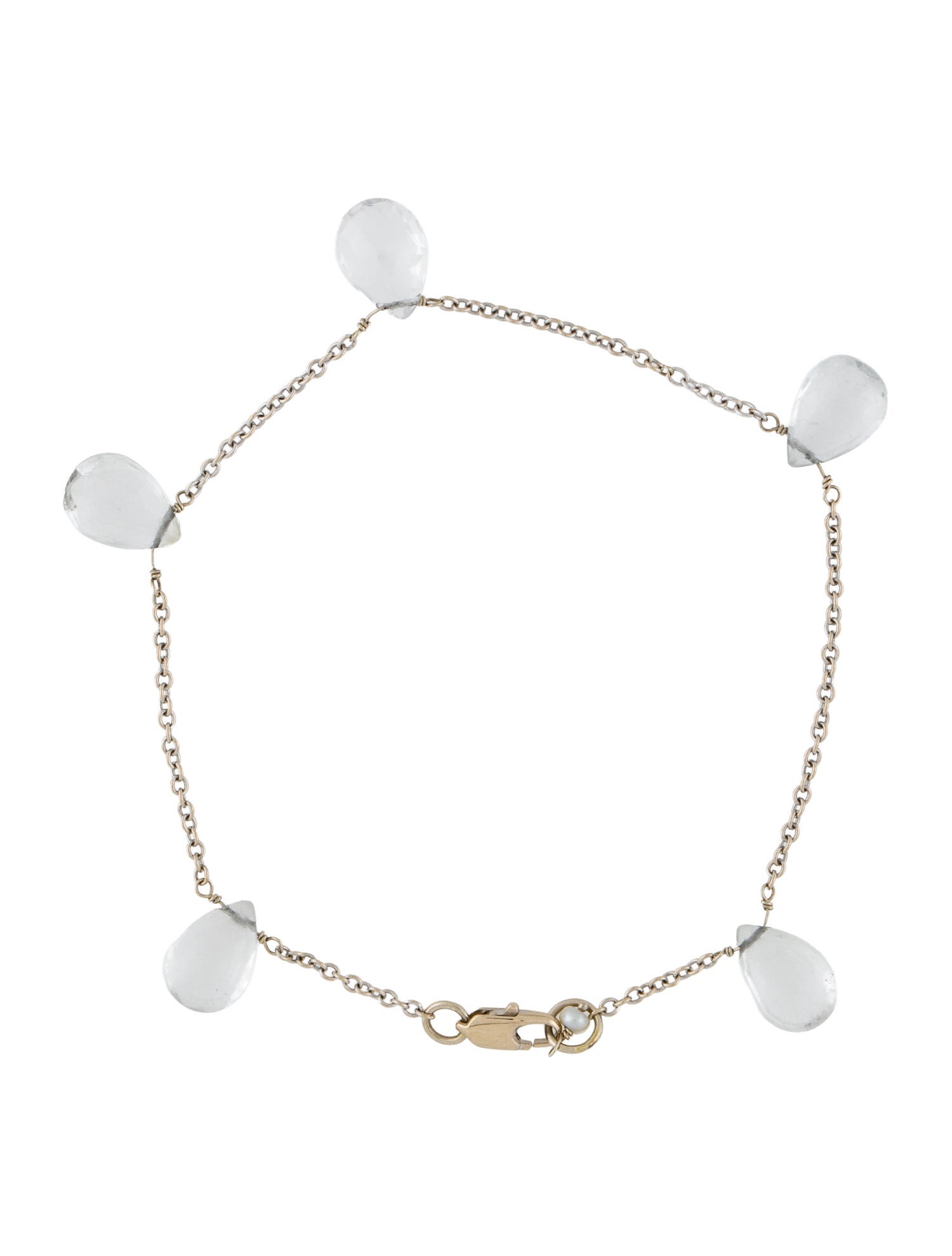 Bracelet 14K Topaz Station