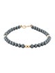 Bracelet 14K Hematite Bead Bracelet