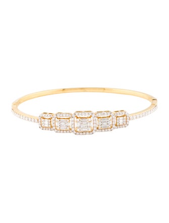 Bracelet Rayalty 18K 2.35ctw Diamond Hinged Bangle