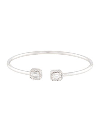 Bracelet 18K Diamond Cluster Cuff Bracelet