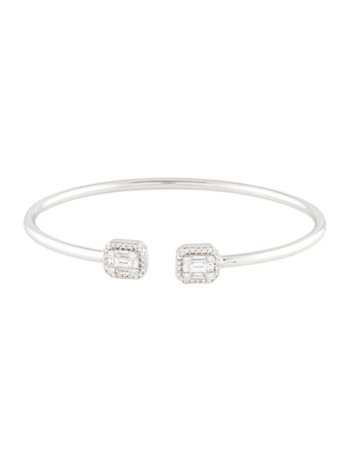 Bracelet 18K Diamond Cluster Cuff Bracelet