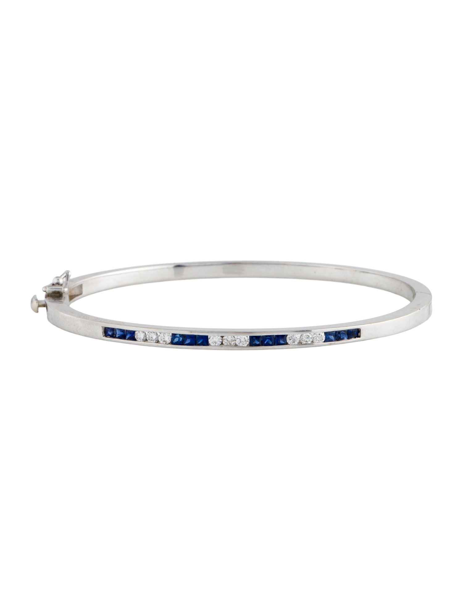 Bracelet 14K Sapphire & Diamond Bangle