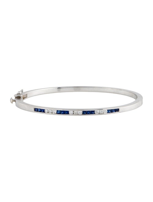 Bracelet 14K Sapphire & Diamond Bangle Bracelet