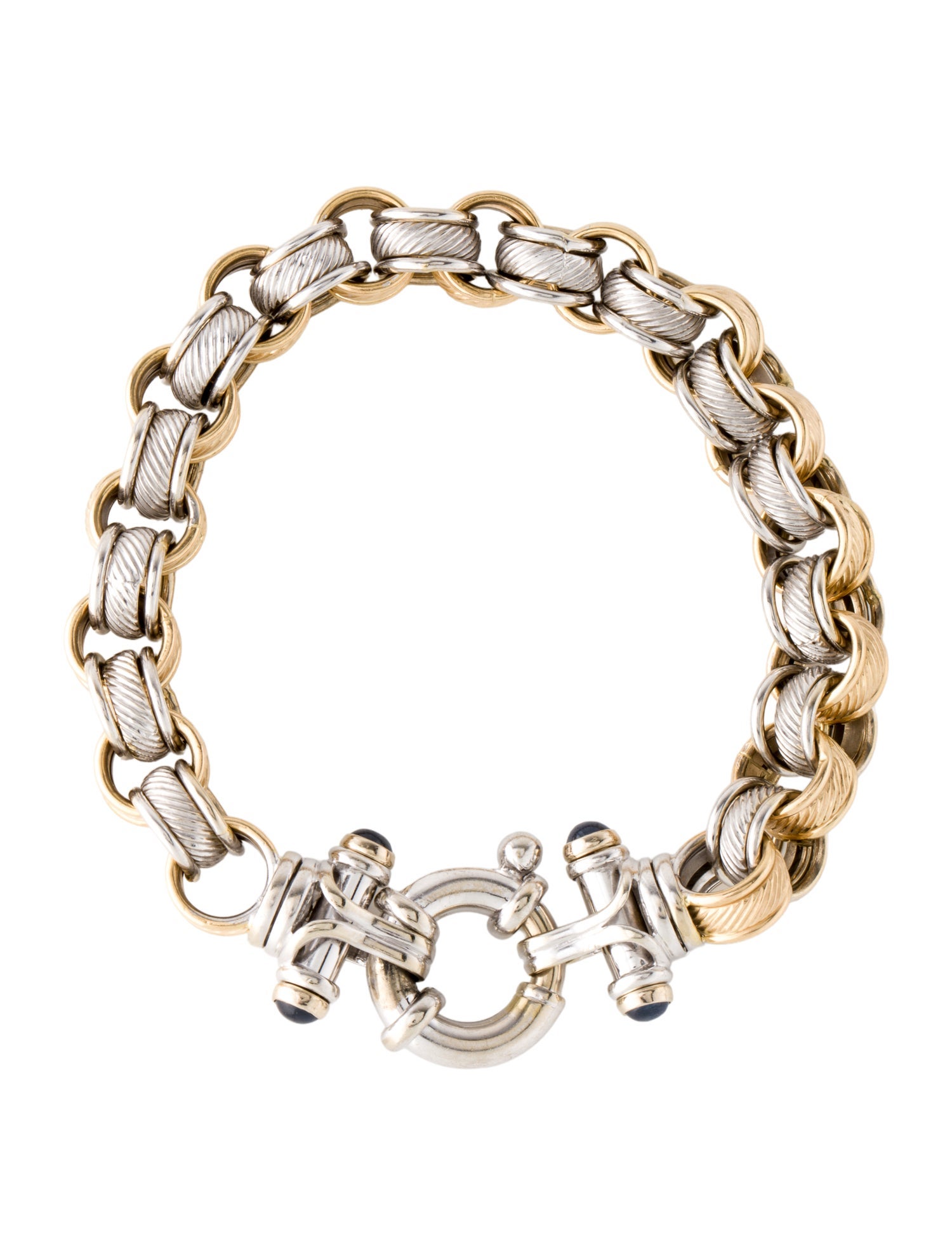 Bracelet 14K Sapphire Circle Link