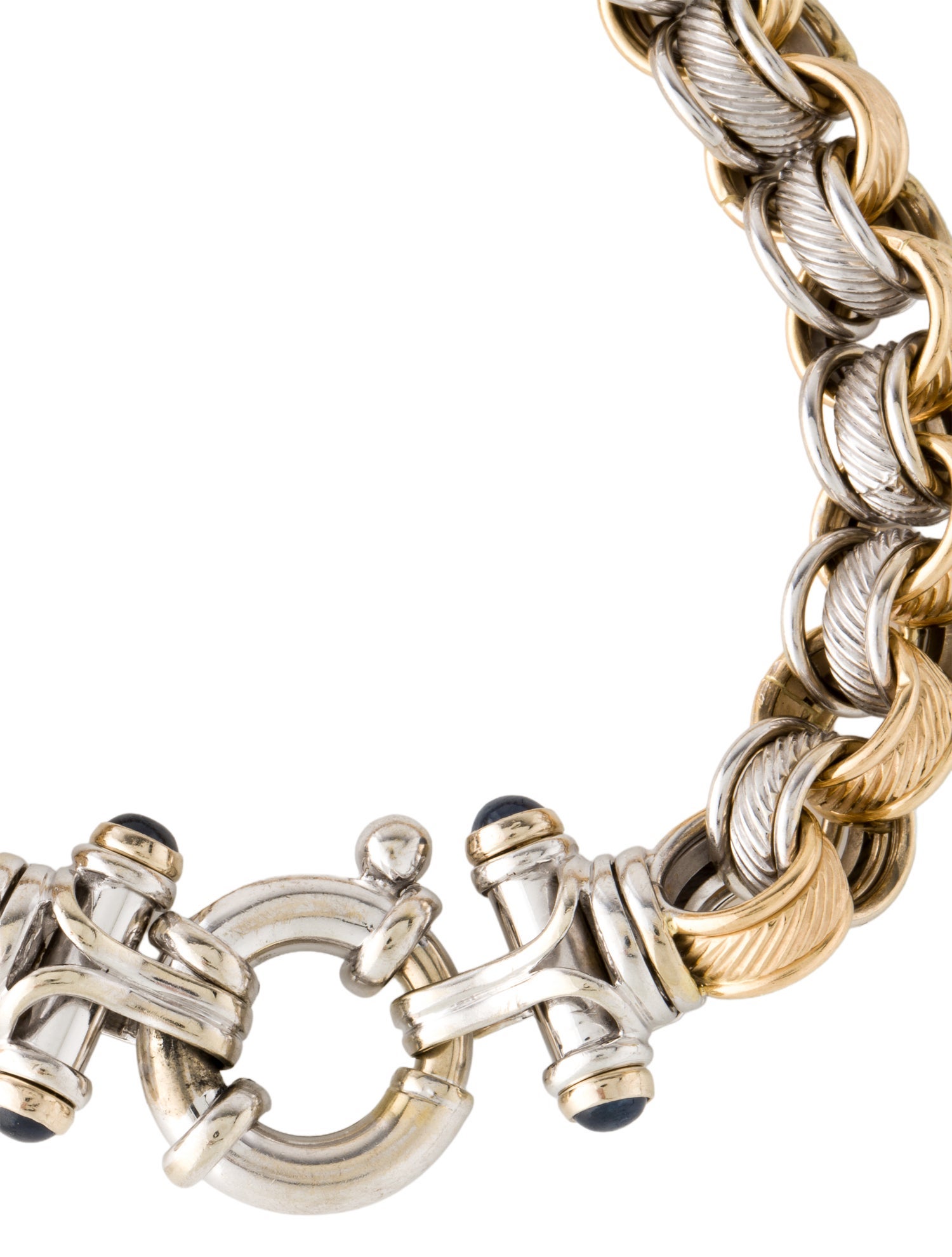 Bracelet 14K Sapphire Circle Link