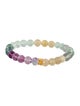 Bracelet 24K Fluorite Bead Bracelet