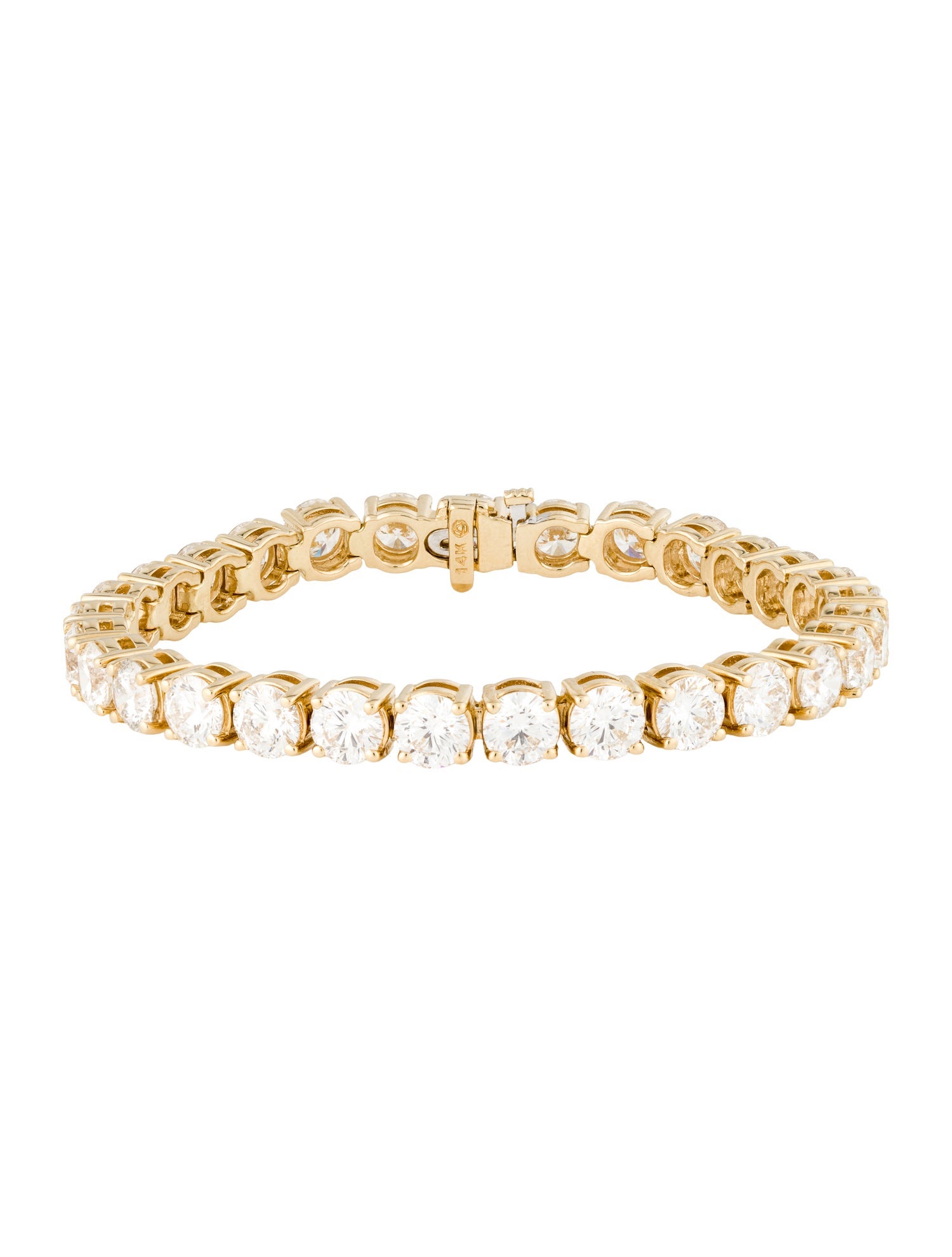 Bracelet 14K 20.30ctw Lab-Grown Diamond Tennis Bracelet