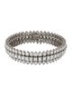 Bracelet Platinum 28.75ctw Diamond Three Row Bracelet