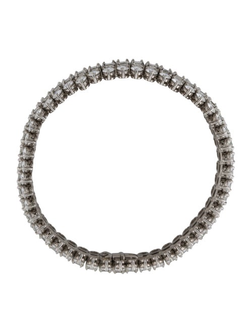 Bracelet Platinum 28.75ctw Diamond Three Row Bracelet
