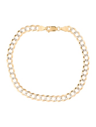 Bracelet 14K Two-Tone Link Bracelet