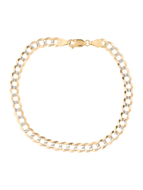 Bracelet 14K Two-Tone Link Bracelet