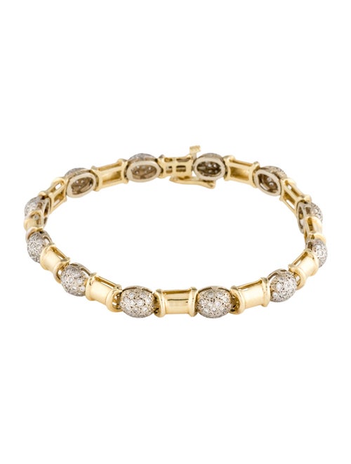 Bracelet 14K 1.42ctw Diamond Link Bracelet