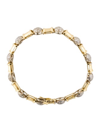 Bracelet 14K 1.42ctw Diamond Link Bracelet