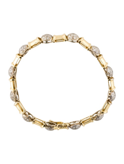 Bracelet 14K 1.42ctw Diamond Link Bracelet