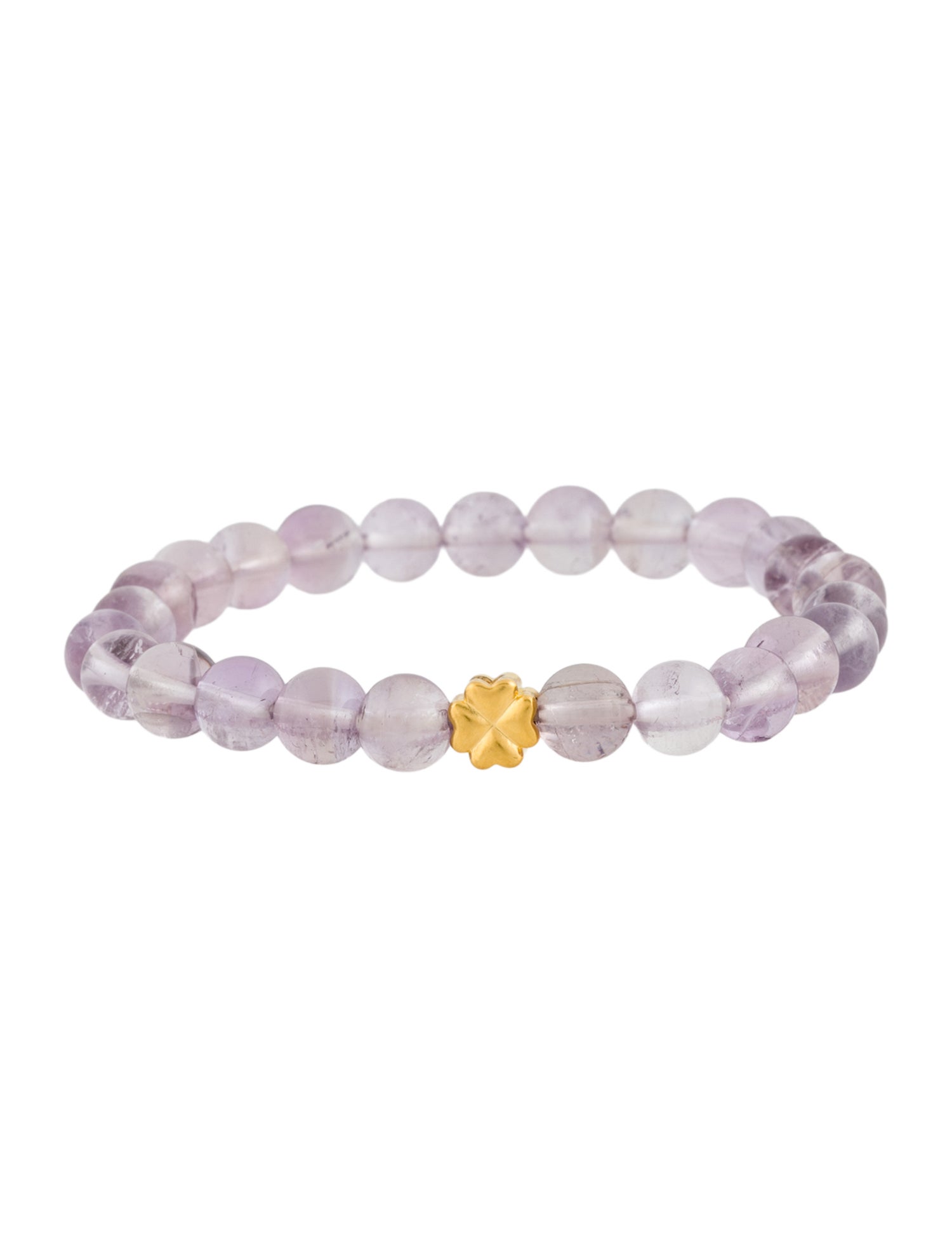 Bracelet 24K Amethyst Bead Strand