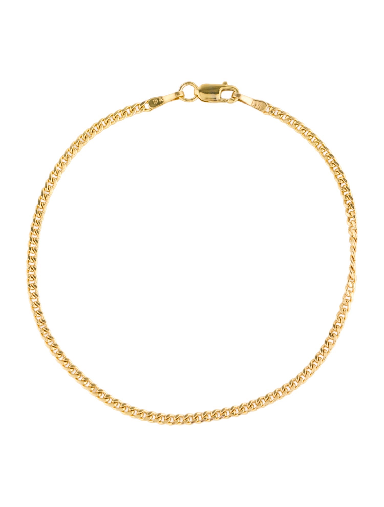 Bracelet 10K Curb Chain