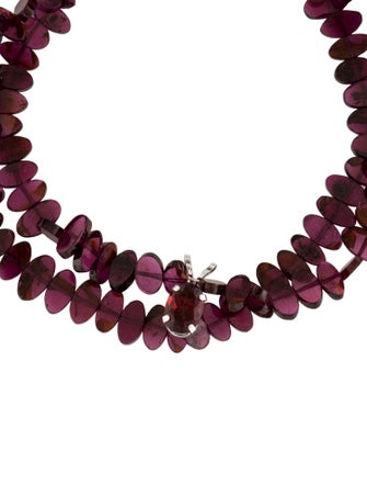 Bracelet 14K Garnet & Rhodolite Multistrand Bracelet