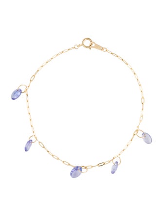 Bracelet 14K Tanzanite Station Bracelet