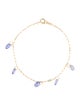 Bracelet 14K Tanzanite Station Bracelet
