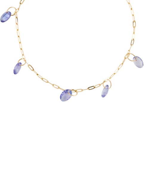 Bracelet 14K Tanzanite Station Bracelet