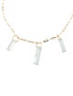 Bracelet 14K Aquamarine Link Necklace