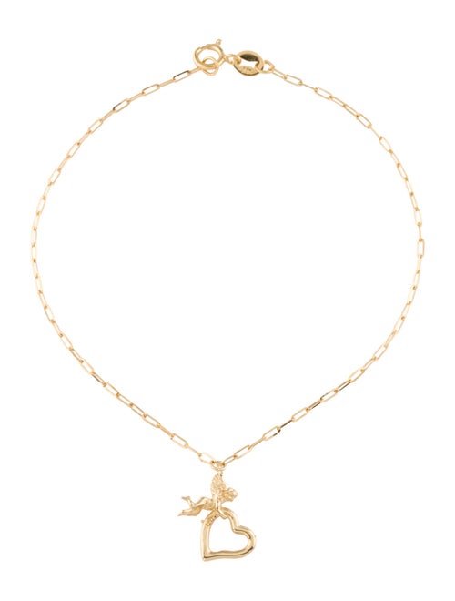 Bracelet 14K Heart Charm Bracelet