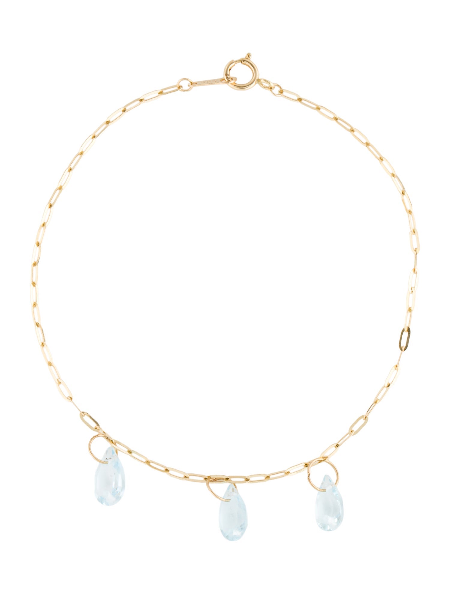 Bracelet 14K Topaz Station