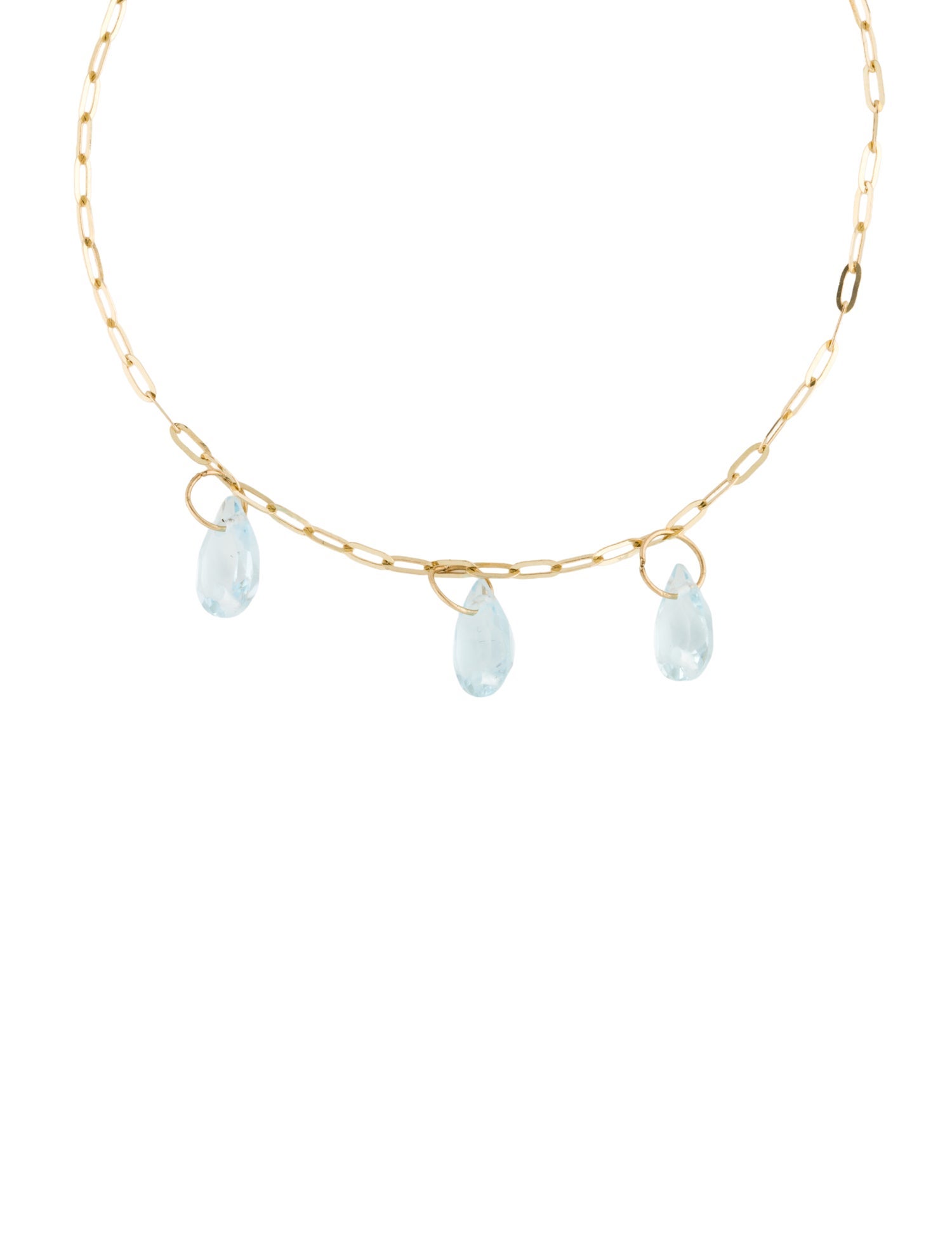 Bracelet 14K Topaz Station