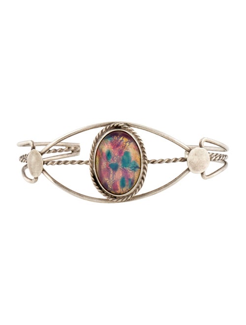 Bracelet Glass Cuff Bracelet