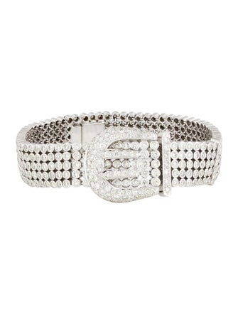 Bracelet 18K 6.06ctw Diamond Buckle Bracelet