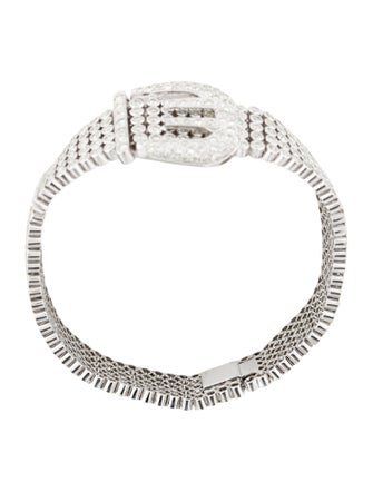 Bracelet 18K 6.06ctw Diamond Buckle Bracelet