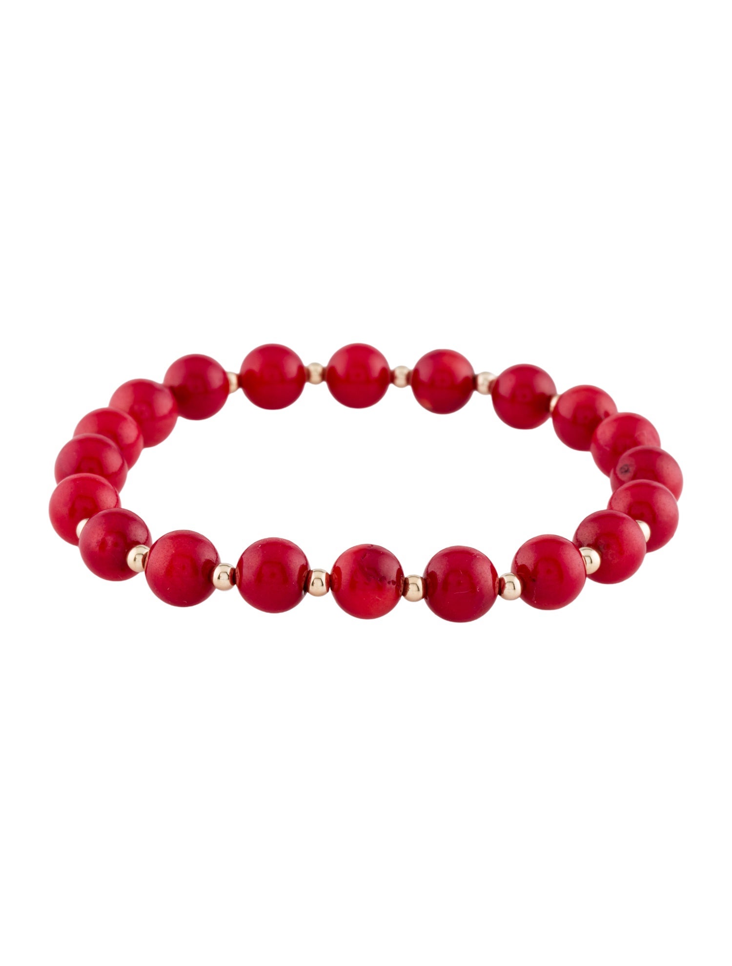 Bracelet 14K Coral Bead