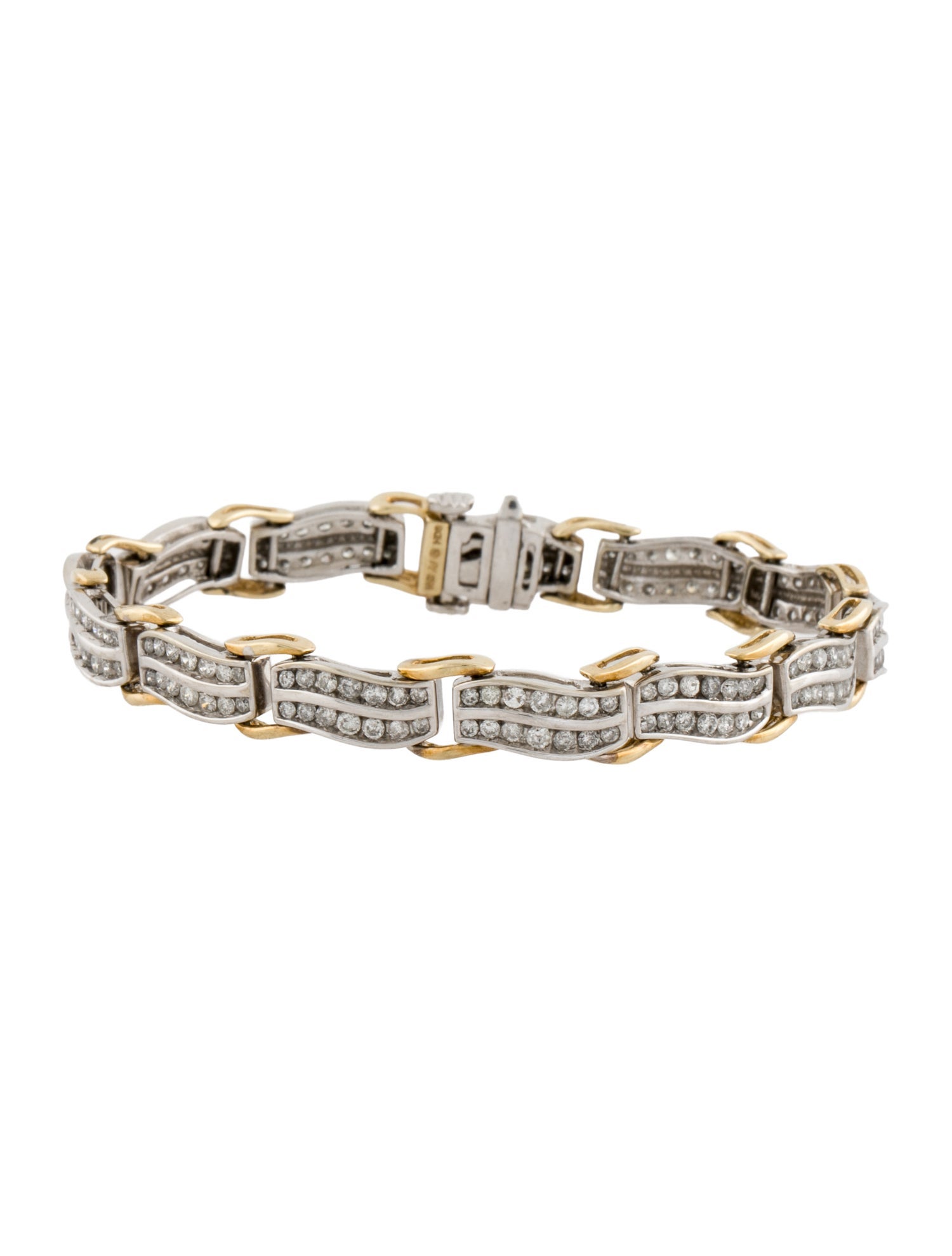 Bracelet 10K 2.52ctw Diamond Link