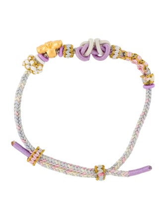 Bracelet 24K Bow Cord Wrap Bracelet