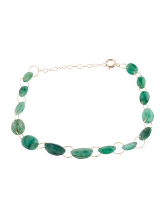 Bracelet 14K Emerald Link Bracelet