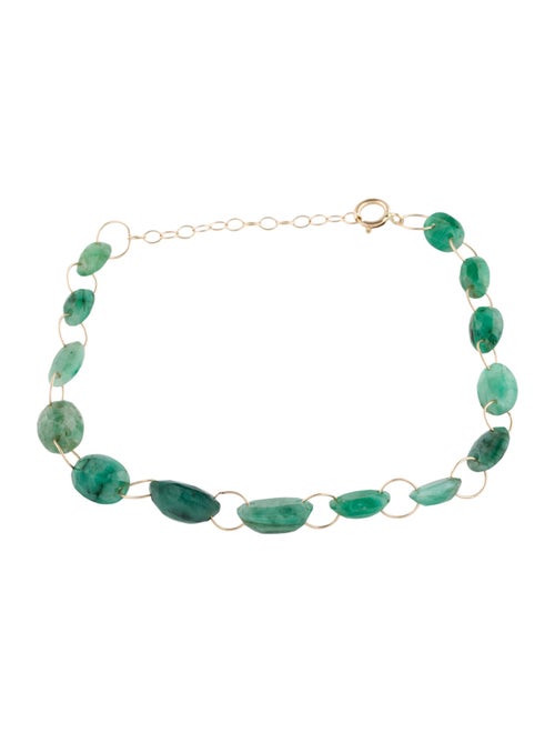 Bracelet 14K Emerald Link Bracelet