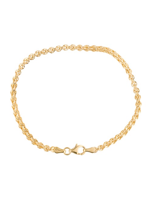 Bracelet 14K Fancy Link Chain Bracelet