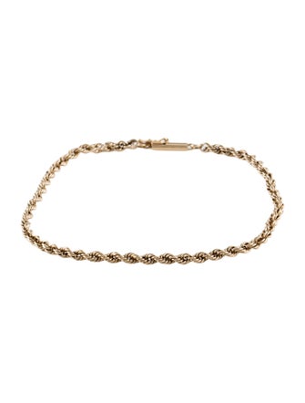 Bracelet 14K Rope Chain Link Bracelet