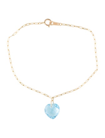 Bracelet 14K Topaz Charm Bracelet