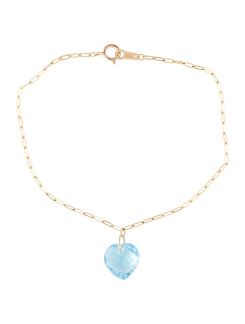 Bracelet 14K Topaz Charm Bracelet