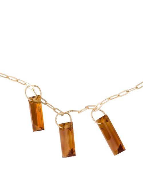 Bracelet 14K Citrine Charm Bracelet