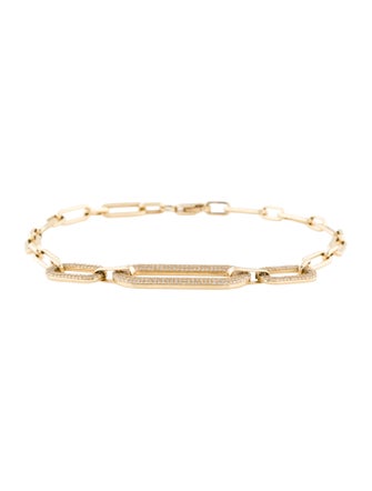 Bracelet 14K Diamond Micro Pavé Link Bracelet