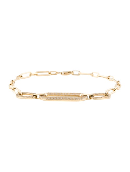 Bracelet 14K Diamond Micro Pavé Link Bracelet
